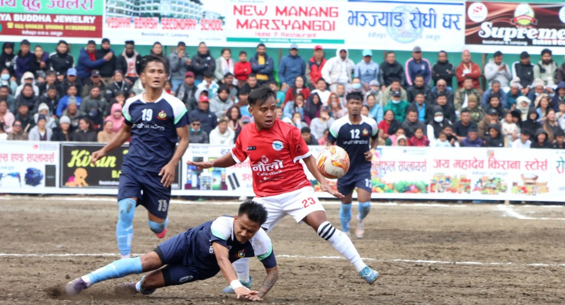 टाइब्रेकरमा मर्स्याङ्दीलाई हराउँदै एपीएफ त्रिवेणी कपको फाइनलमा