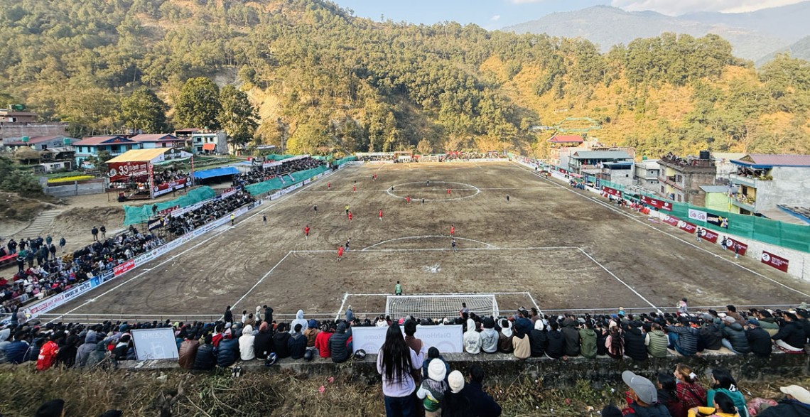 त्रिवेणी कप फुटबलमा एपीएफको विजयी सुरुवात