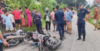 लमजुङमा दुई मोटरसाइकल ठोक्किँदा तीन जना घाइते