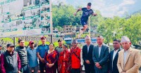 सावित्रा भण्डारी (साम्बा) को सम्मानमा साम्बा चोक स्थापना