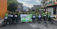 वातावरण दिवसमा युनिभर्सल एकेडेमीद्वारा साइकल र्‍याली