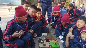 ल्याण्ड स्टार स्कुलका विद्यार्थीद्वारा कला प्रदर्शन