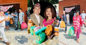 राजशान्ति फाउन्डेशनद्वारा भोटेकोशी बाढीपीडित ५६ परिवारलाई राहत