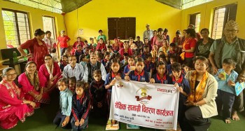 आईएमई लाइफ इन्स्योरेन्स बेसीशहर शाखाद्धारा स्टेशनरी वितरण
