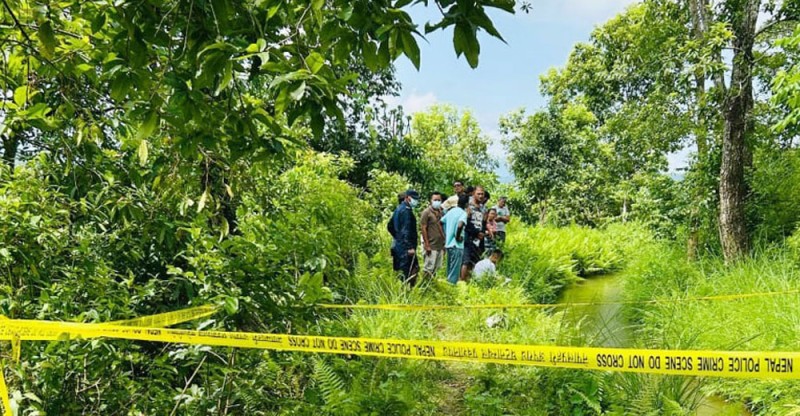 लमजुङको राइनासटार सिँचाई नहरले बगाएर ल्याएका महिलाको सनाखत