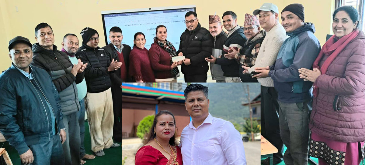 श्रेष्ठ दम्पत्तिद्वारा बालकल्याण माविको स्वर्ण कोषमा साढे पाँच लाख सहयोग