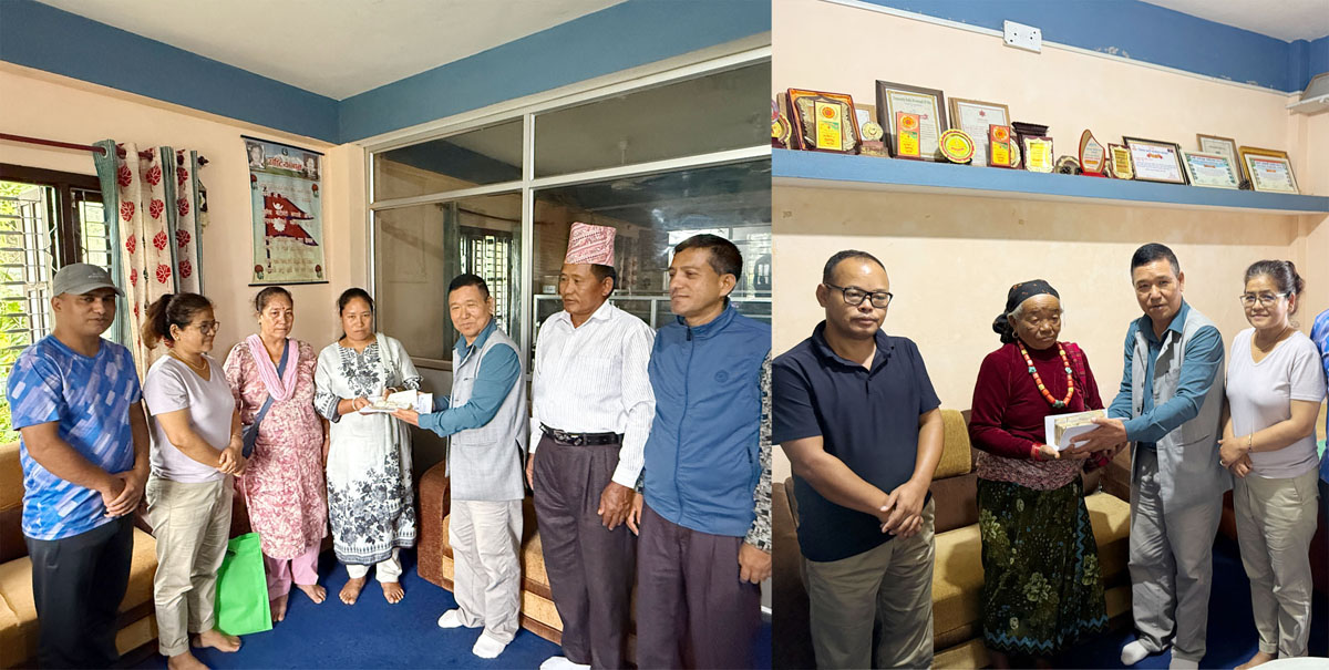 जन्मथलोमा मलम लगाउँदै हङकङका लमजुङे