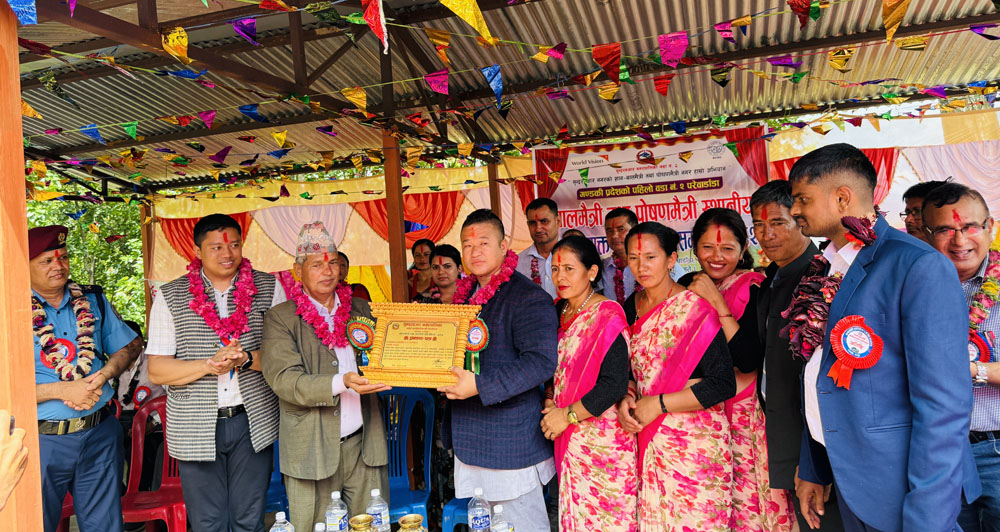 परेवाडाँडा बन्यो गण्डकीकै पहिलो बालमैत्री तथा पोषणमैत्री वडा