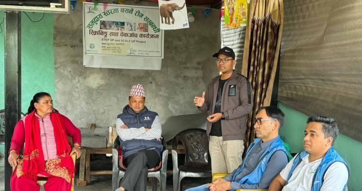 दुराडाँडा पुरानाडिहीमा नसर्ने रोगसम्बन्धी निःशुल्क स्वास्थ्य शिविर