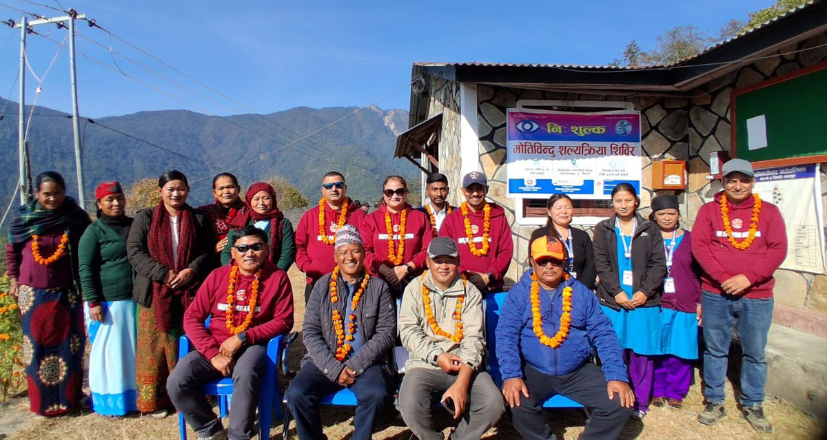 सिङ्दीमा मोतिबिन्दूको निःशुल्क शल्यक्रिया शिविर सुरु