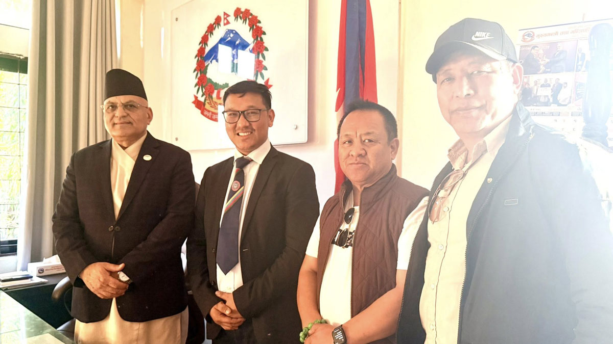 तमू धीं यूके प्रतिनिधिमण्डलको गण्डकी प्रदेश सरकारका मुख्यमन्त्रीसँग भेट